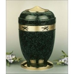 Green Patina Brass Metal Cremation Urns