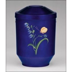 Blue Design Metal Cremation Urns