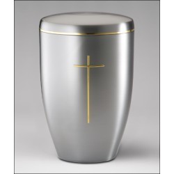 Cross Brass Metal Cremation Urns