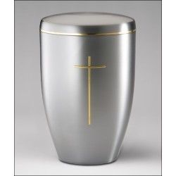 Cross Brass Metal Cremation Urns