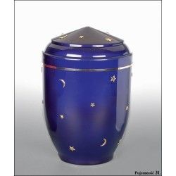 Blue Night Brass Metal Cremation Urns