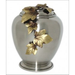 Leaf  Brass Metal Cremation Urns
