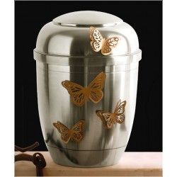 Butterfly Brass Metal Cremation Urns