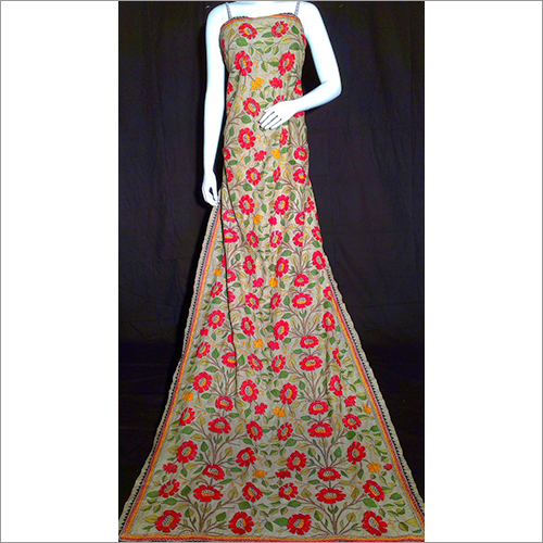 Off White With Multi Color Dupatta
