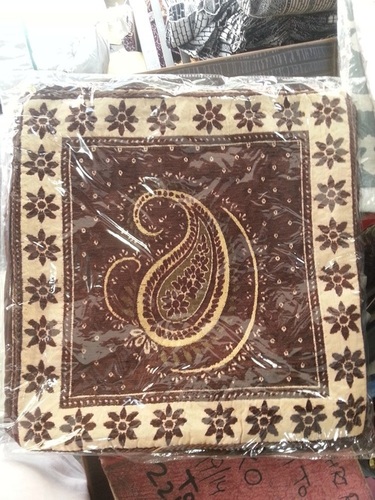 Embroidery Cushion Cover - Cotton, 16x16 Inch, Brown | Stylish Design, Durable Fabric, Easy Care, Vibrant Colors