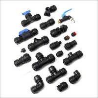 Agriculture Pipe Fittings - Plastic, 100-500 Mm Size Range, Black Color | Durable, High Performance, Robust Design For Irrigation Applications