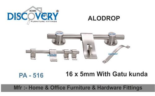 Laher - Steel Zinc 16x50mm Silver Door Fitting