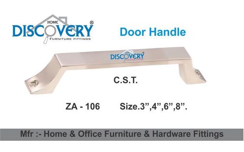Square Cabinet Handle - Steel Zinc, 3-8 Inch, Chrome Silver Finish | Durable, Stylish, Easy Install, Strong Grip