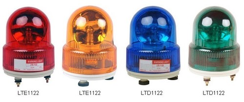 Rolling Warning Lamps - High Strength Resin, 35x23.5x40.5cm, Red/Yellow/Green/Blue, 10W 12V/24V/110V/220V, Waterproof, Bright, Durable