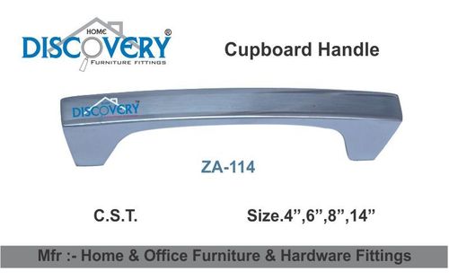 Fancy Cabinet Handle - Steel, Chrome Finish, 4-12 Inch, Bar Style, Durable Strong Grip, Easy Install