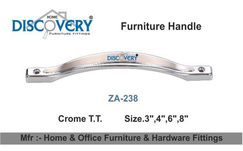 New Cabinet Handle - Zinc Alloy, 3-8 Inch, Chrome Finish | Durable, Stylish, Easy Install, Strong Grip