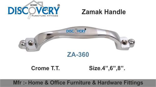 Architectural Cabinet Handle - Zamak, 4, 6, 8 Inch, Chrome Finish | Durable, Stylish, Easy Install, Corrosion Resistant