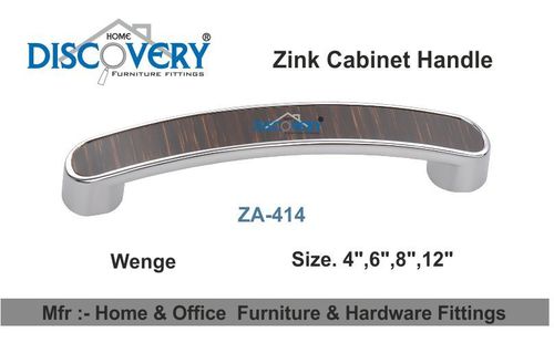 Door Cabinet Handle - Zinc Alloy, 4-12 Inch, Wenge | Durable, Stylish, Easy Install, Arc Shape