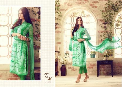 TM alina pure Georgette printed suit
