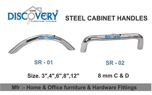 Silver Steel Cabinet Handle