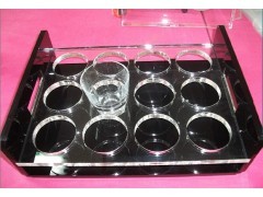 Acrylic Glass Holder Tray
