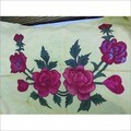Hand Painting Designer Bedsheet