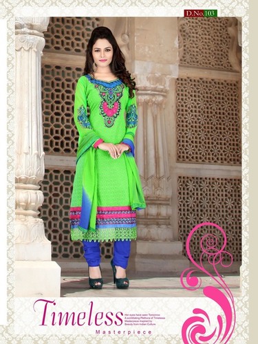 Green And Blue Different Pakistani Dress