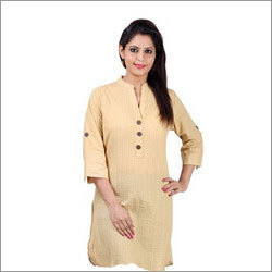 Jacquard Ladies Short Kurti