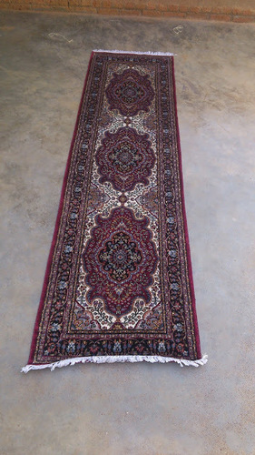 Persian Carpets - Wool/Silk, Variable Dimensions, Burgundy | Hand-Knotted, Intricate Design, High Knot Density, Durable Material
