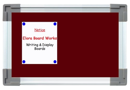 Red Pin-Up Notice Board