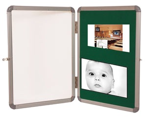 Notice / Pin-Up Board With Acrylic Shutter