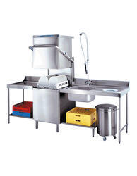 Hood Type Dish Washer - Stainless Steel, Customizable Size, 220V | Efficient Cleaning, Durable Design, Space Saving, Easy Operation