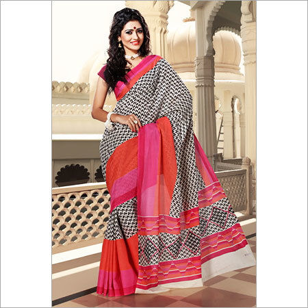 Bandhani Printed Cotton Sarees