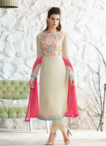 Printed Chudidar Georgette Suits D-142