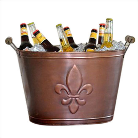 Copper Finish Beverage Bucket, Medium, Bronze