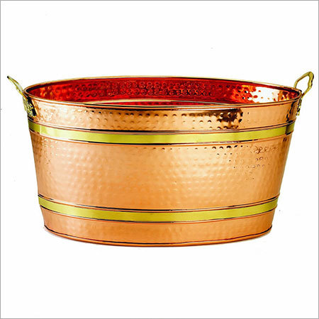 Oval Decor Copper Party Tub