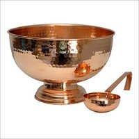 Hammered Punch Bowl