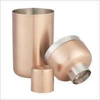 Copper Cocktail Shaker - Copper & Stainless Steel, 8x10 Inches, 500ml, Polished Finish, Elegant Design