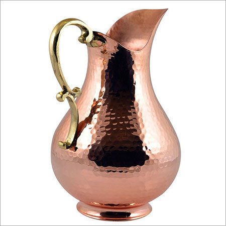 Copper Jug with Brass Handle