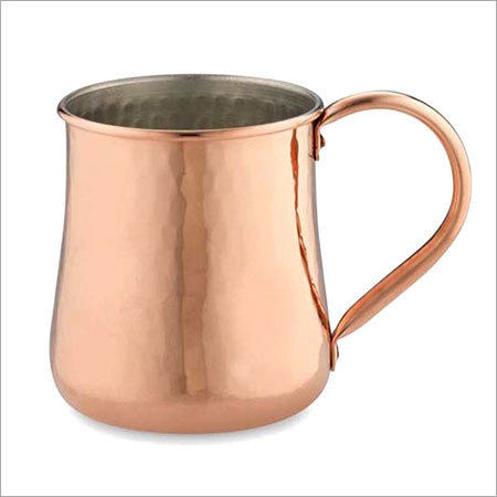 Hammered Copper Belly Mule Mug - Copper Material, Handcrafted Finish | Durable, Keeps Drinks Cold, Elegant Design, Versatile Use