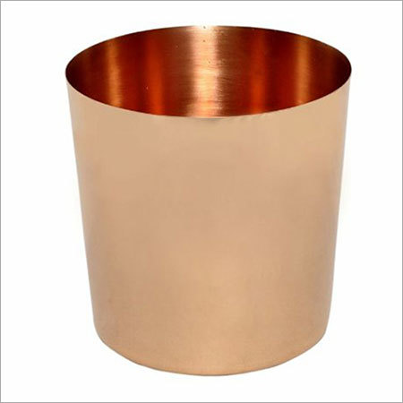 Decorative Copper Glass - 8oz, 3x4 Inches, Copper | Elegant Design, Easy Storage, Handwash Only