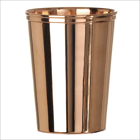 Copper Glass - Polished Copper, 60-80 mm Diameter, 100-150 mm Height | Durable, Rust-Proof, Customizable