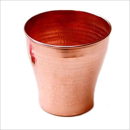 Hand beaten Hammered Pint Glass copper tumbler