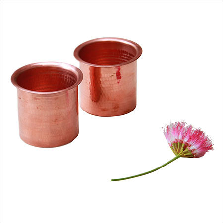 Hammered Drinking Tumbler Glass - Copper with Food Grade Lining, Durable, Elegant Design