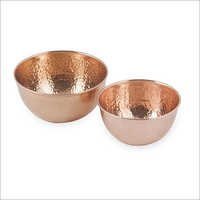 Hammered Copper Serving Bowl