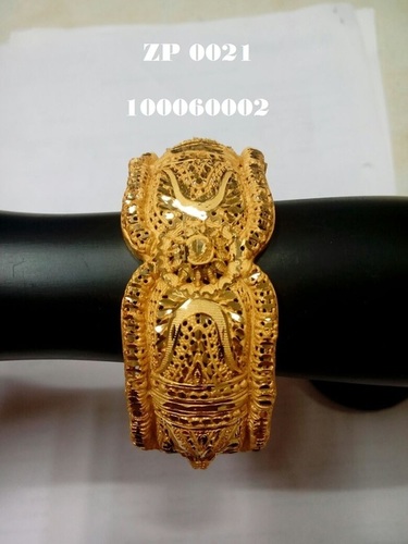 Elegant Bangles Design - Copper Base 24k Gold Plated, Adjustable Size, Gold Color, Durable