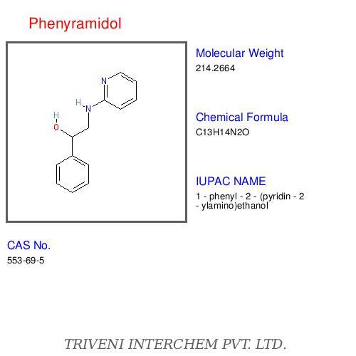 Phenyramidol - Powder, C18H17NO2, CAS 503-49-5 | Muscle Relaxation, Pain Relief, Water Soluble