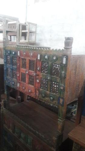 Indian Wooden Damachiya or Tribal Box