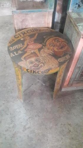 Round Iron Painted Table