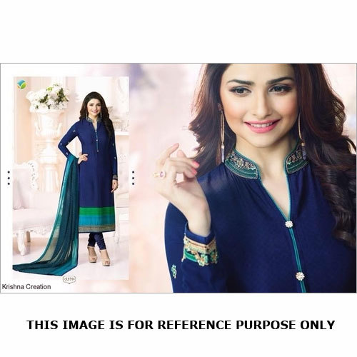 Salwar Suit - Crepe Embroidered Top and Bottom, Chiffon Dupatta | Full Sleeves, Anti-Wrinkle, Breathable, Quick Dry