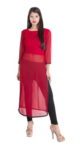 Red Designer Kurti 02