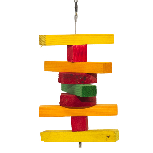 Coloured Stacked Hanging Bird Toys