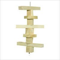 Block Natural Hanging Bird Toys - Wood, Variable Size, Beige | Mental Stimulation, Interactive, Durable, Easy To Hang