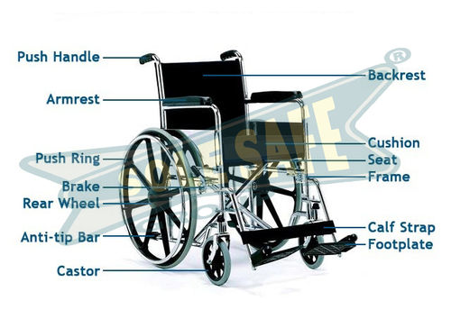 Black Silver Wheel Chair