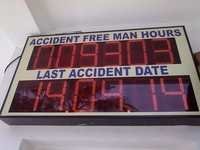 Accident Free Man Hours Display Board
